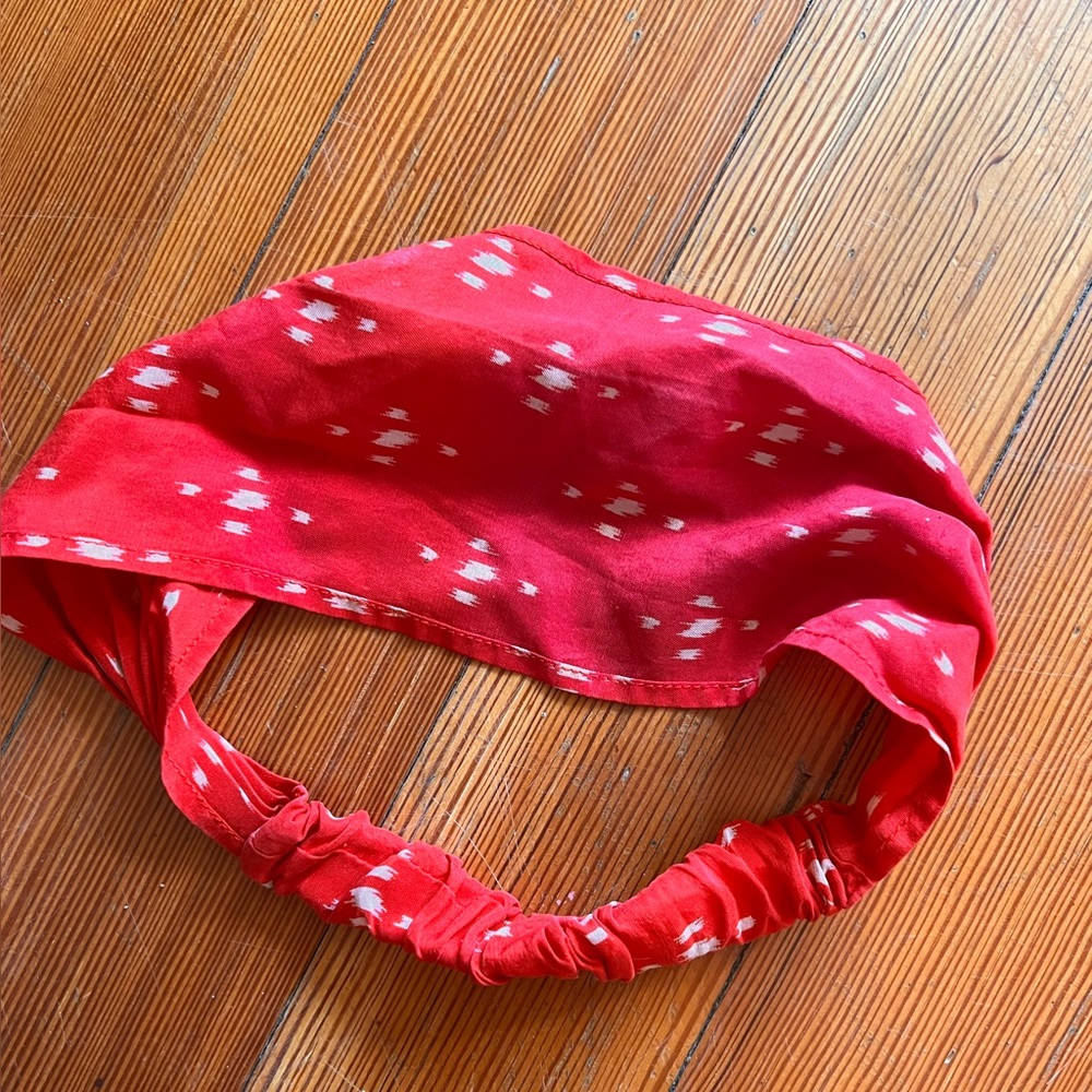 J. Crew Red Tortoise Elastic Satin/Silky Headband